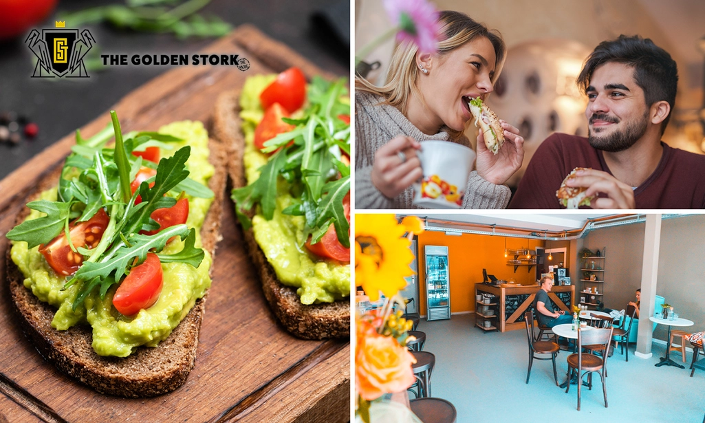 2-gangen keuzelunch + warme drank bij The Golden Stork