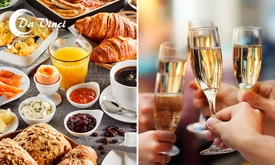 Luxe ontbijt + glaasje bubbels bij Da Vinci