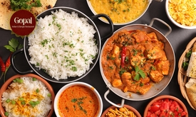 Indiaas 2- of 3-gangendiner à la carte bij Gopal