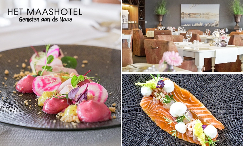 4- of 5-gangendiner van de chef + amuse bij Het Maashotel