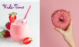 Milkshake en donut