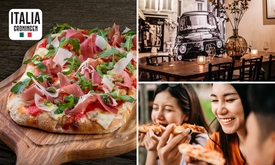 Pinsa + drankje bij Pizzeria Italia