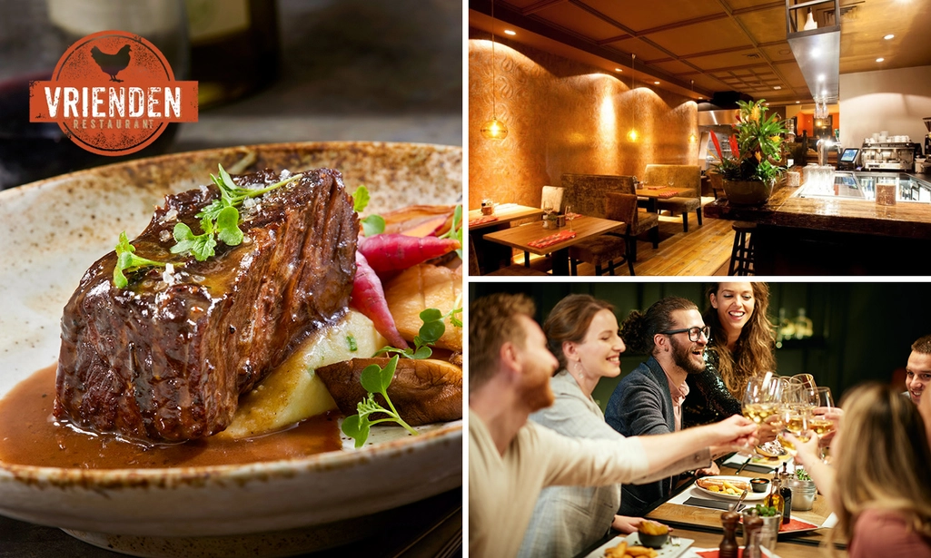 3-gangen keuzediner bij Restaurant Vrienden