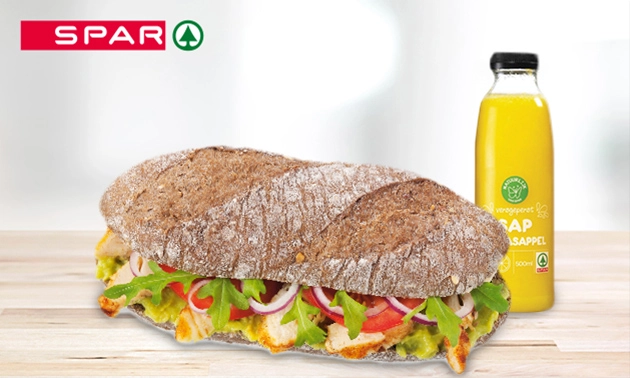 Afhalen: broodje + smoothie bij Spar Arnhem