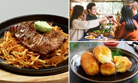 Hoofdgerecht of 3-gangendiner bij Steakhouse De Witte