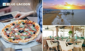Pizza naar keuze bij Strandpaviljoen Blue Lagoon
