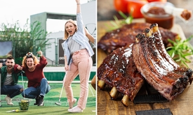 3-gangendiner + eventueel minigolf 