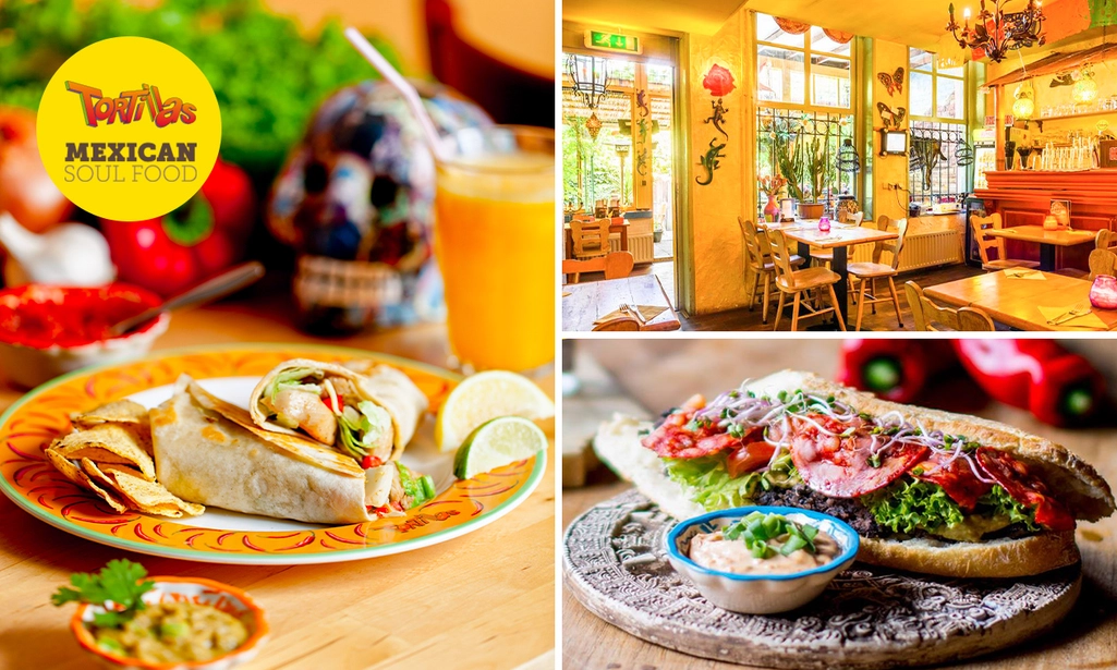 2-gangen keuzelunch of Latin high tea bij Tortillas